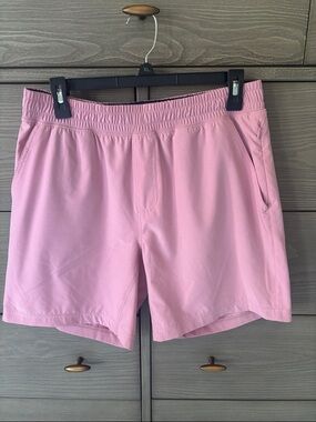 Men’s Rhone Pink Elastic-Waist Shorts